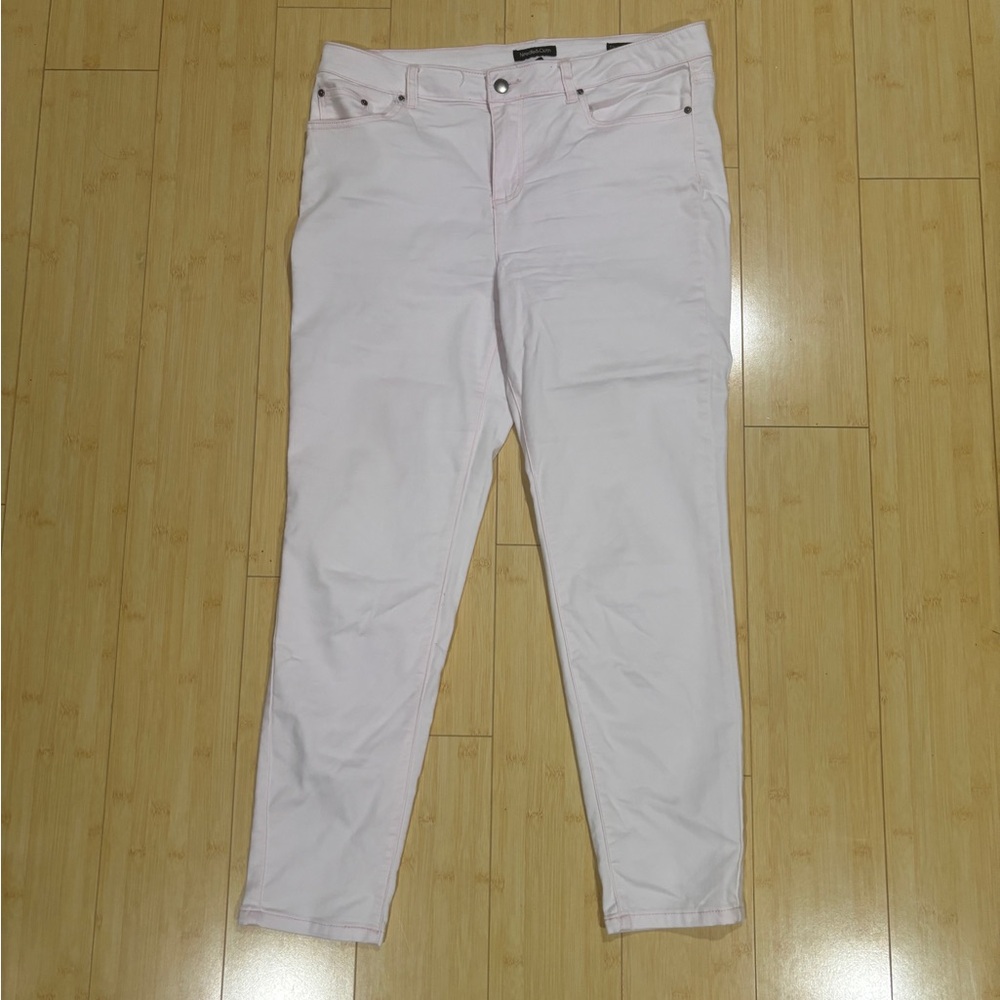 Needle & Cloth Light Pink Pants with Pink Stitching